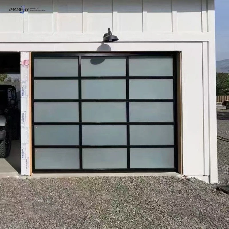 Electric Clear View Sectional Aluminum Glass Garage Door best
