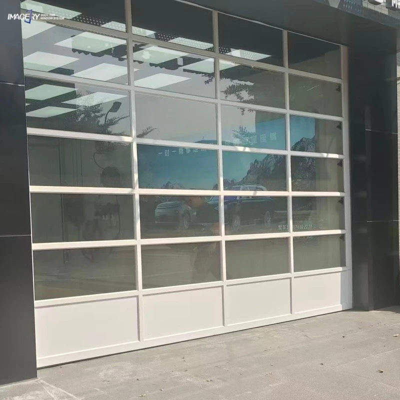 Electric Clear View Sectional Aluminum Glass Garage Door price